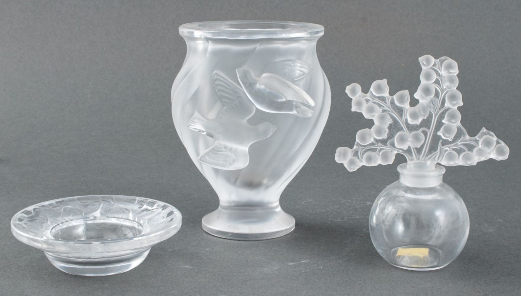 LALIQUE FRANCE CRYSTAL TABLE ARTICLES  35feec