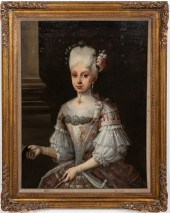 FRENCH PORTRAIT OF 18TH C NOBILITY  35e10b