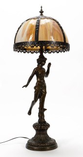 FIGURAL TABLE LAMP IN SPELTER  35e194