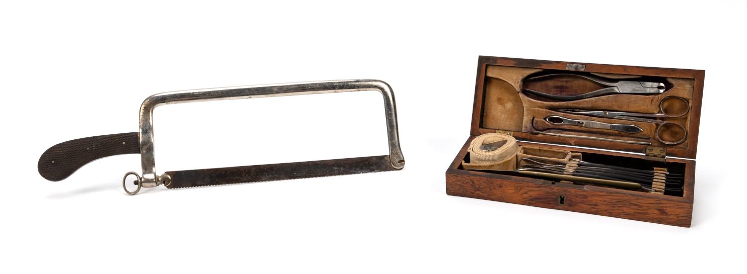 19TH C. SURGICAL TOOLS AND AMPUTATION