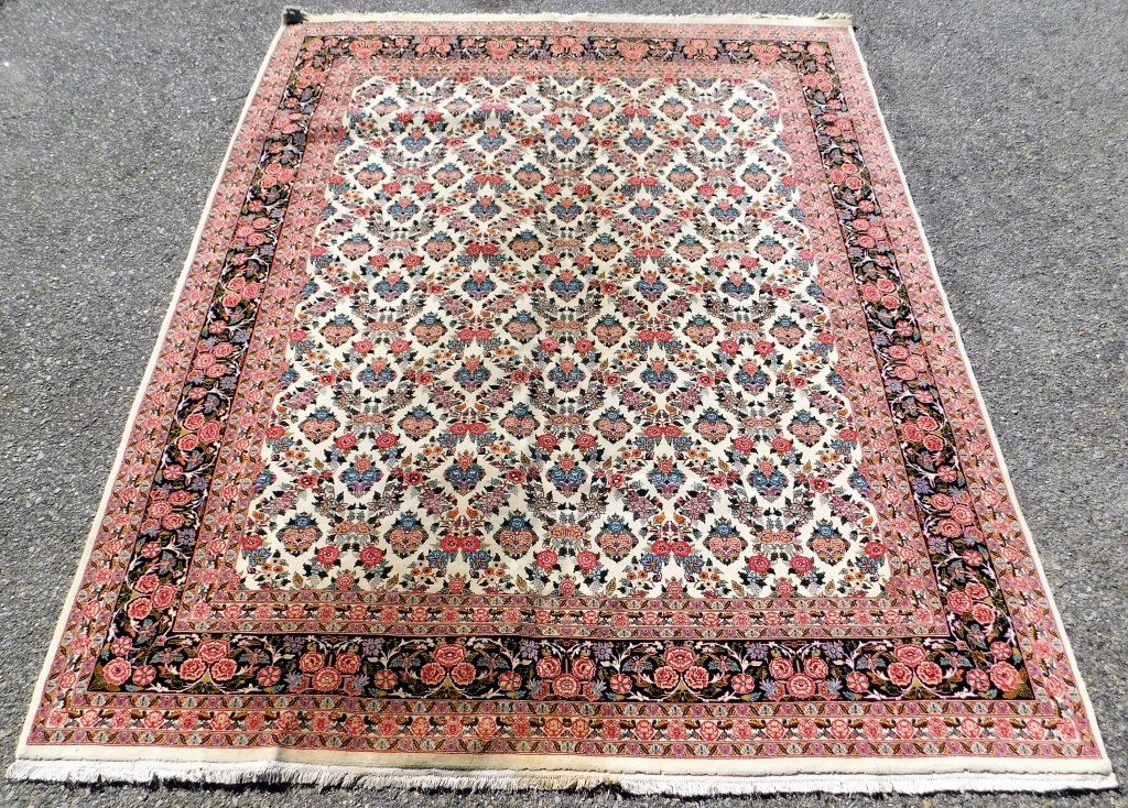 MIDDLE EASTERN FLORAL IVORY RUG 35e851