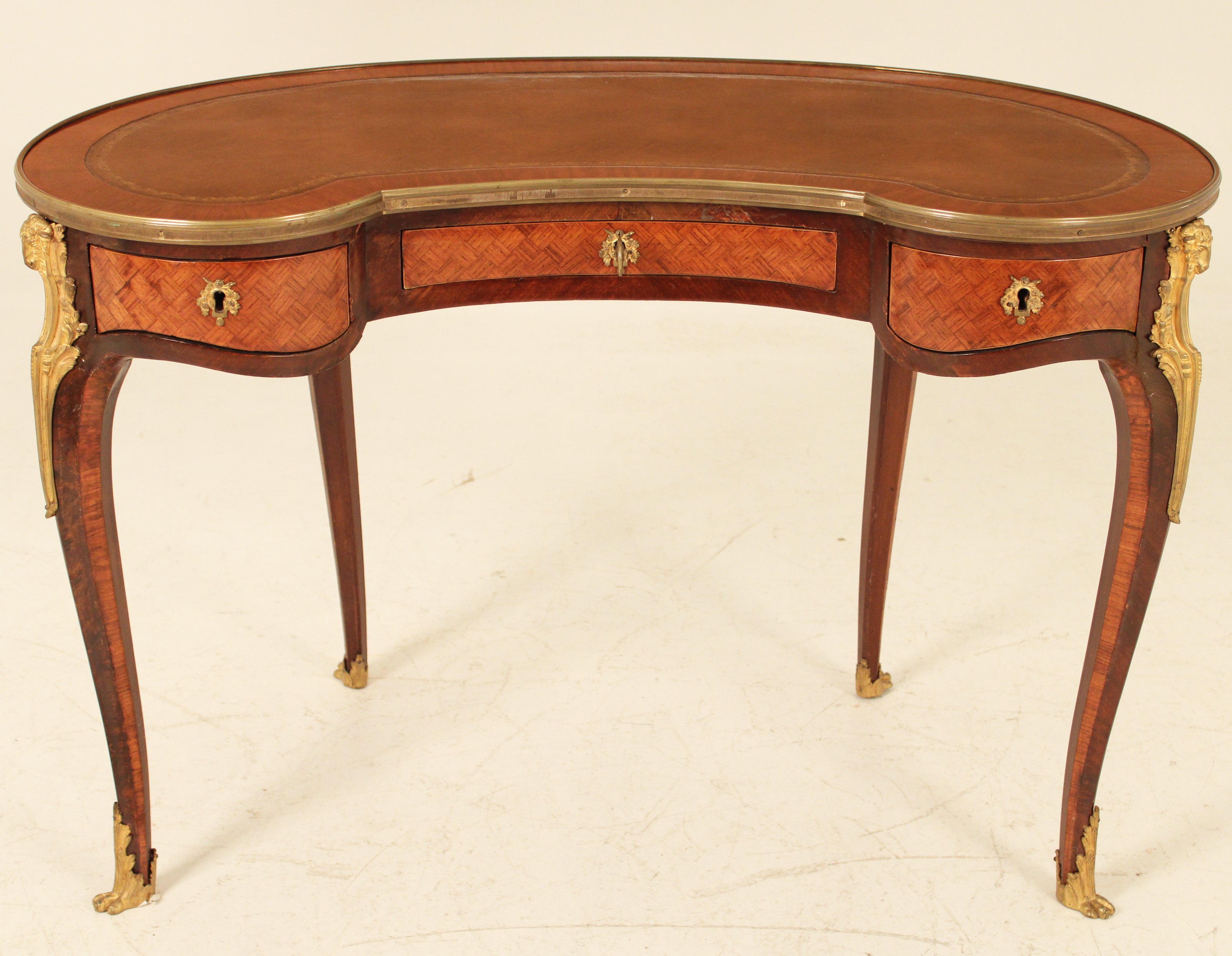 LOUIS XV STYLE KIDNEY SHAPED INLAID 35e864