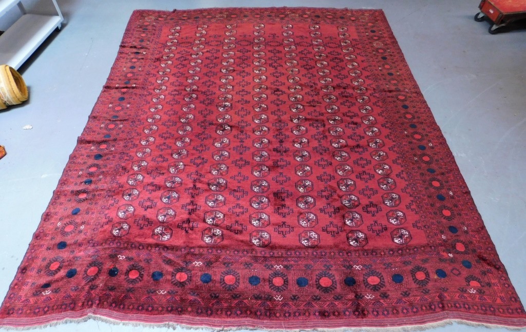 MIDDLE EASTERN RED GEOMETRIC RUG 35eac8