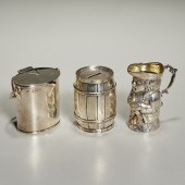 (3) ANTIQUE SILVER NOVELTIES 19th/20th