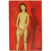 KAYSER, NUDE PORTRAIT 20th c., French,