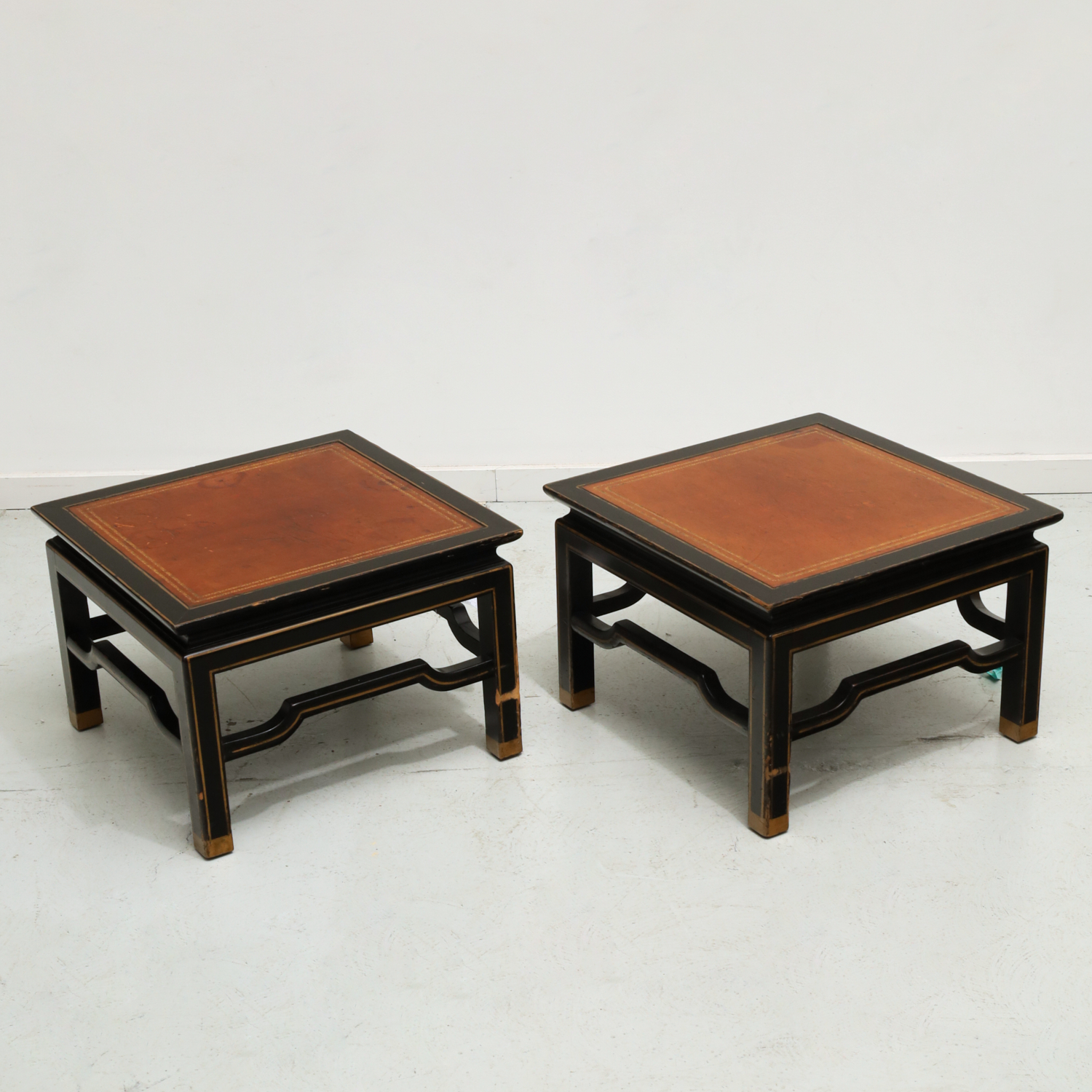 BAKER PAIR CHINOISERIE SIDE TABLES 361970