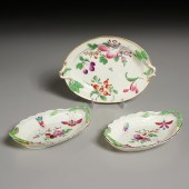 (3) WORCESTER PORCELAIN SWEETMEAT DISHES