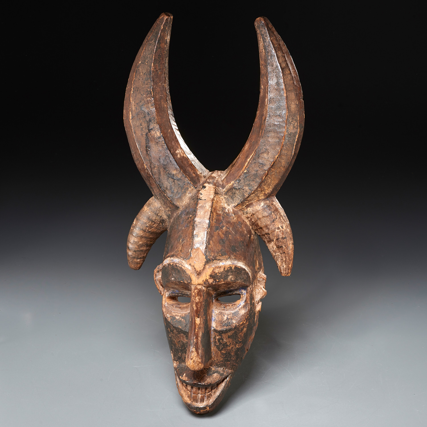 AFRICAN TRIBAL CARVED MASK EX MUSEUM 362756