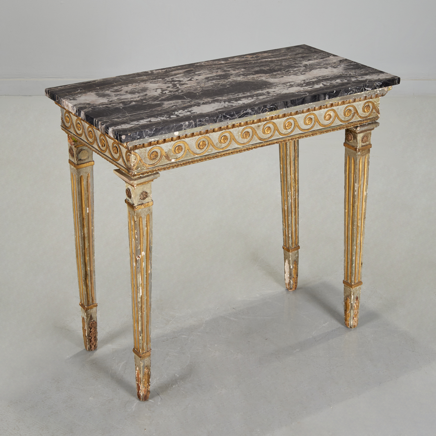 ITALIAN NEOCLASSICAL GILT AND PAINTED 3606ce