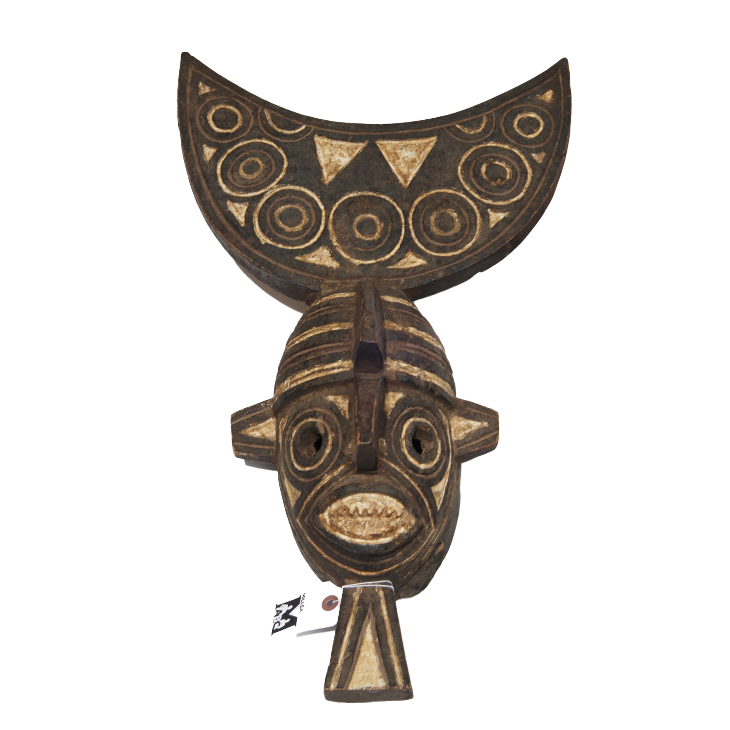 AFRICAN POLYCHROMED WOOD MASK Possibly 360a7c