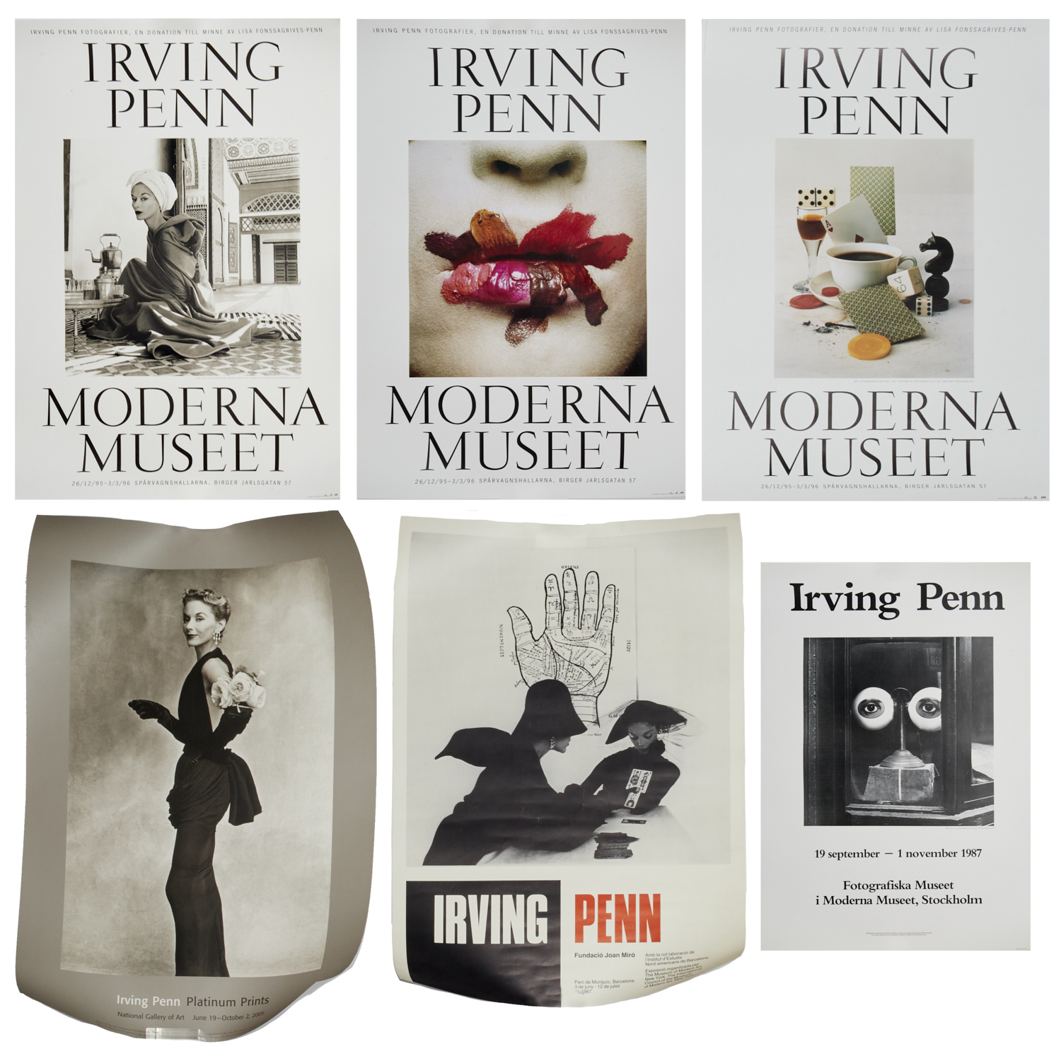 IRVING PENN 6 EXHIBITION POSTERS  360bc0