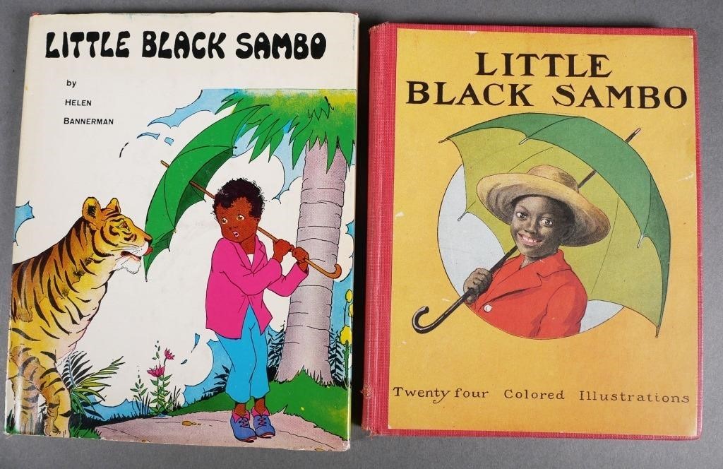 TWO BOOKS LITTLE BLACK SAMBOTwo hardcover