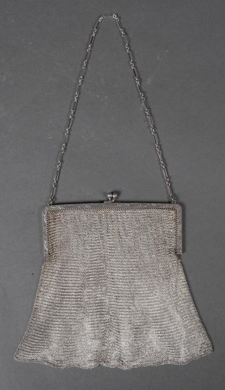 STERLING SILVER MESH PURSE WHITING 3643df