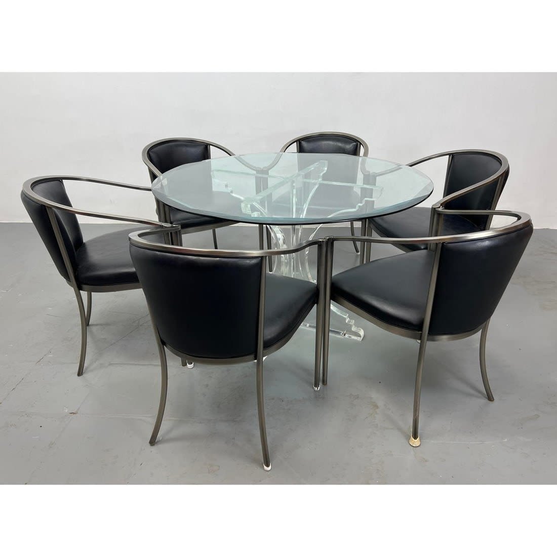 7pc Dining Table and DIA Stainless 362db0