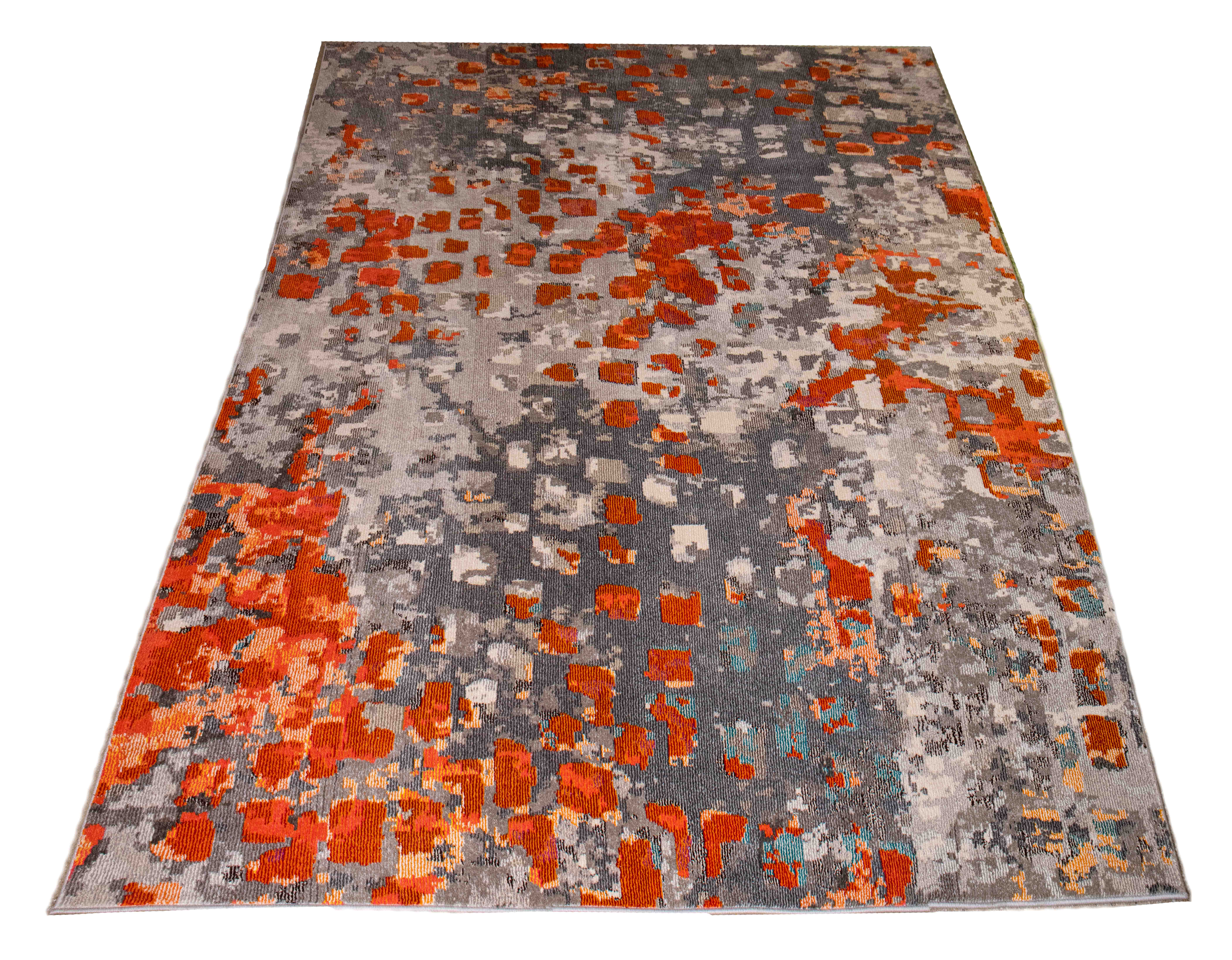 CONTEMPORARY MODERN ABSTRACT RUG 36326f
