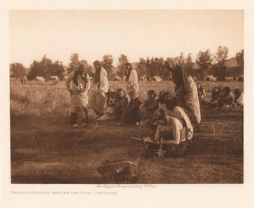 EDWARD S CURTIS PRIESTS PASSING 36342a