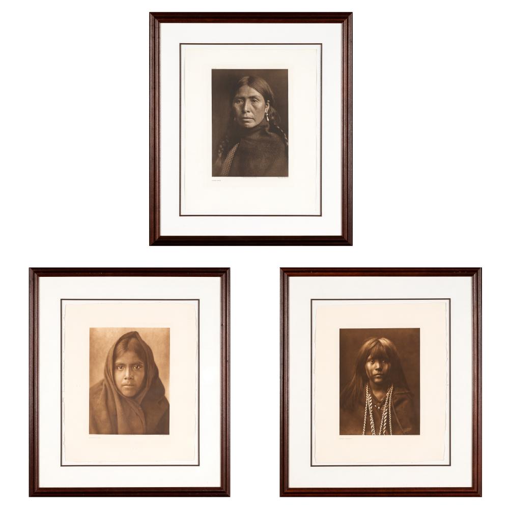 EDWARD S CURTIS GROUP OF THREE 363442
