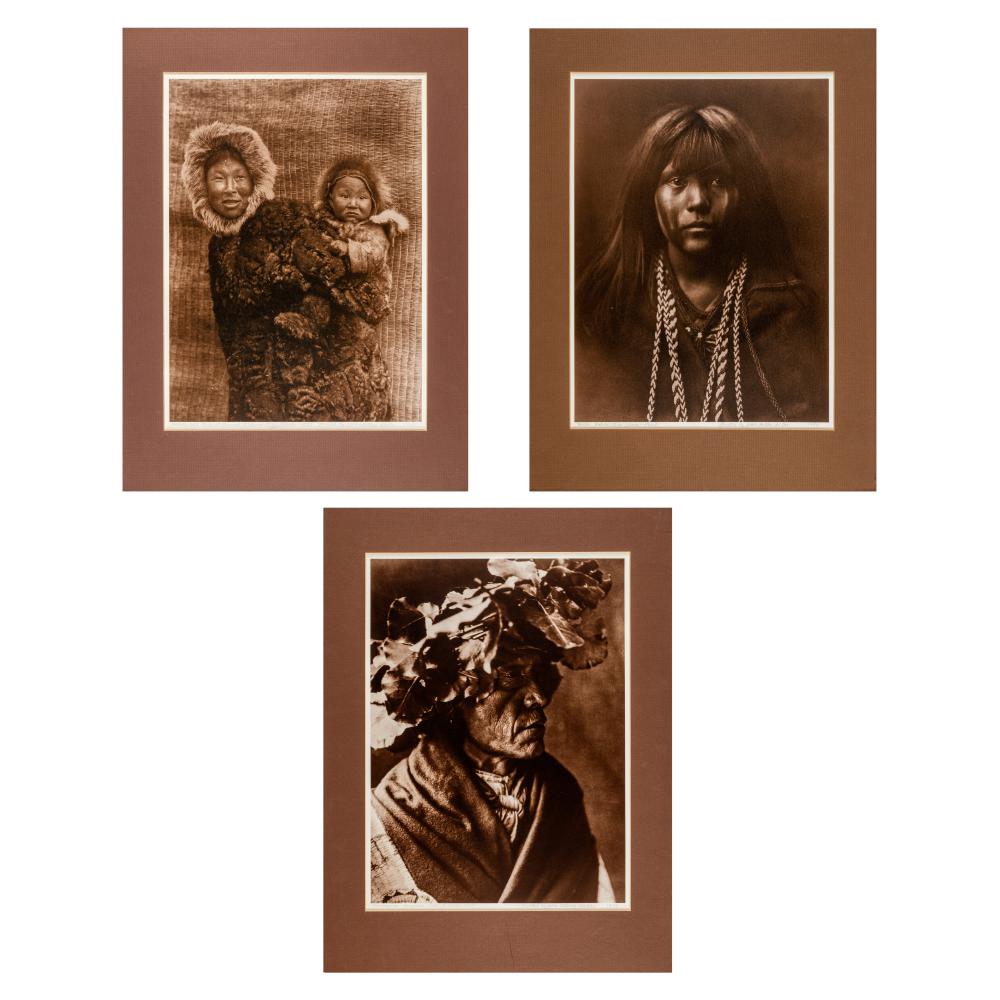EDWARD S CURTIS GROUP OF THREE 36344a