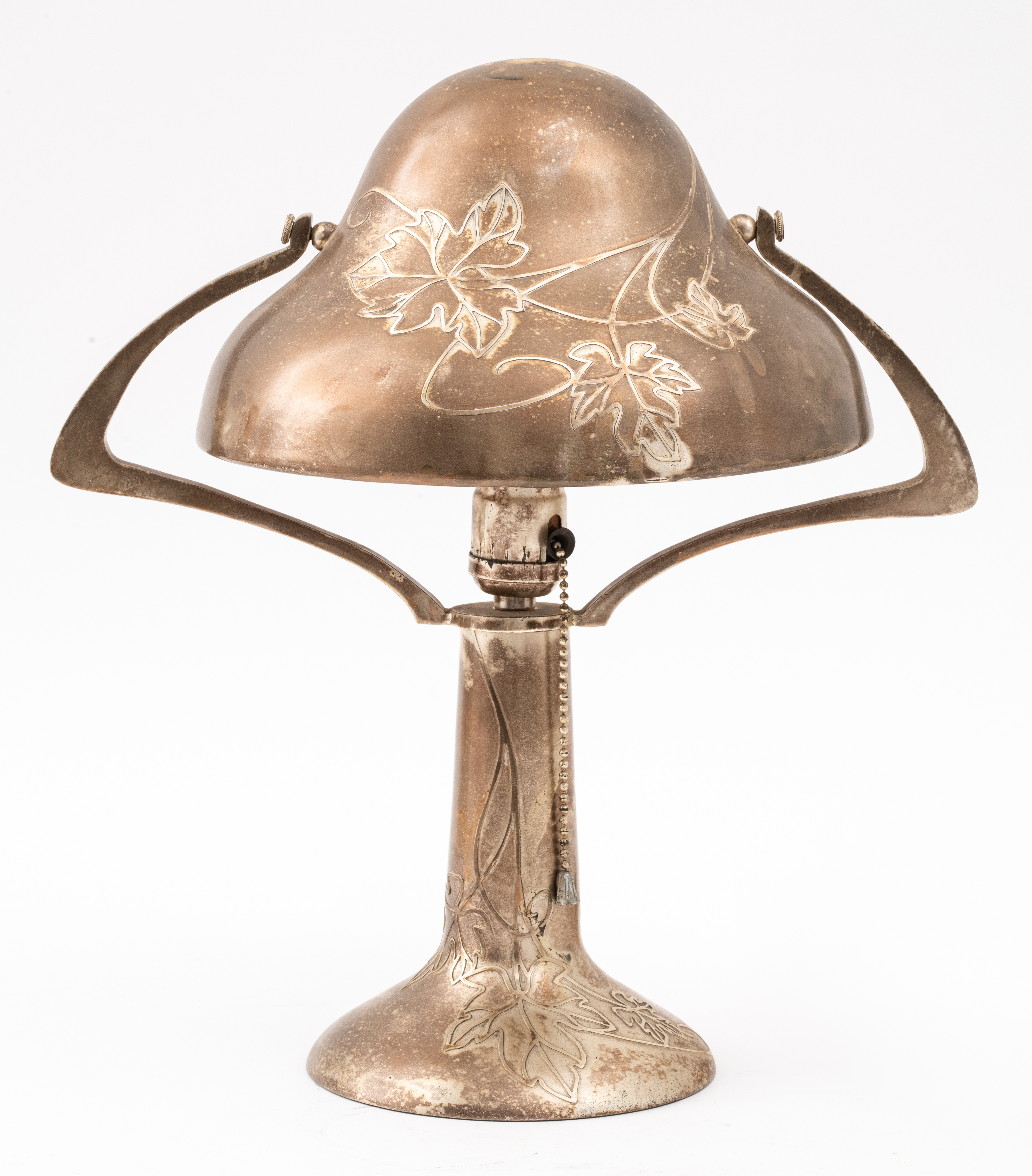 ART NOUVEAU BRASS DESK LAMP Vintage 3636eb