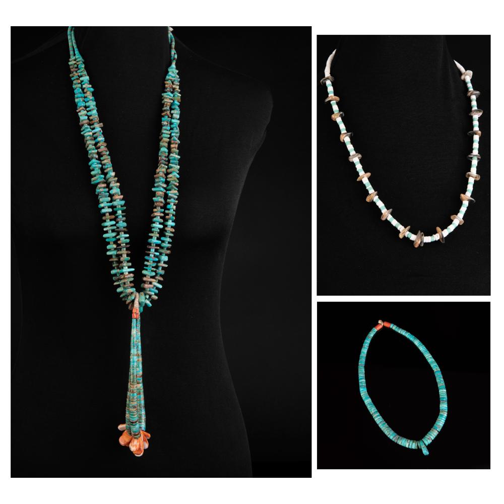 GROUP OF THREE MISCELLANEOUS TURQUOISE 363768
