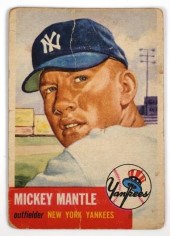 1953 TOPPS MICKEY MANTLE 821953 36384f