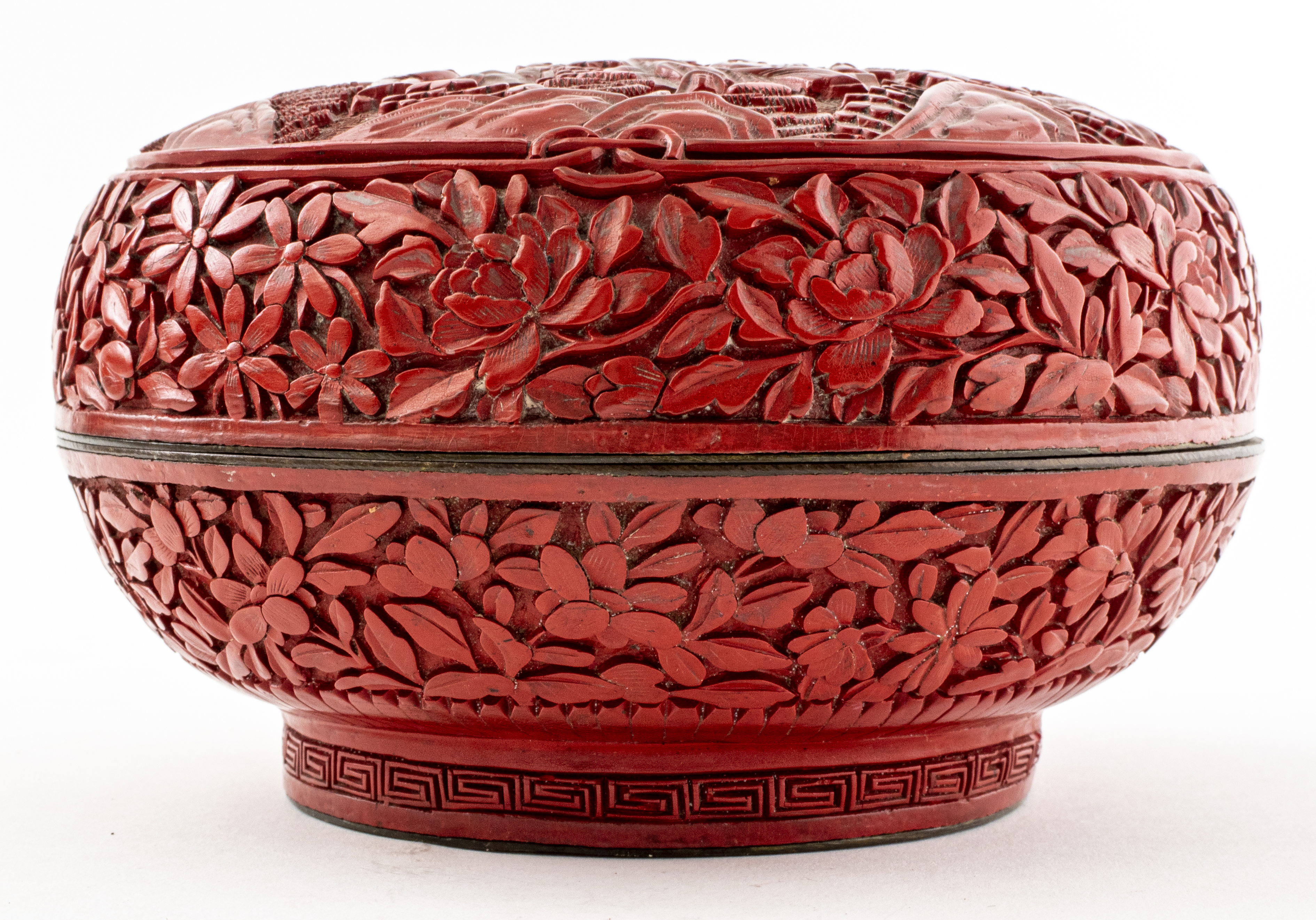 CHINESE CARVED CINNABAR LACQUER 3638b7