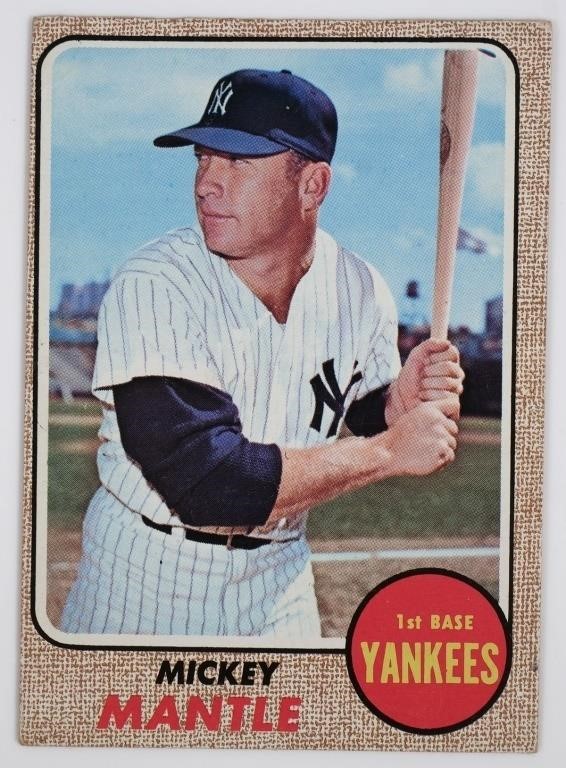 1968 TOPPS MICKEY MANTLE 2801968 363984