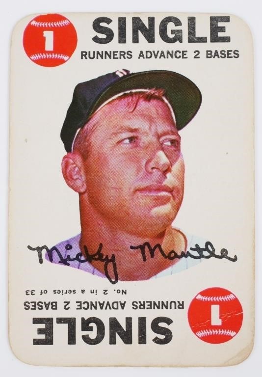 1968 TOPPS MICKEY MANTLE SINGLE