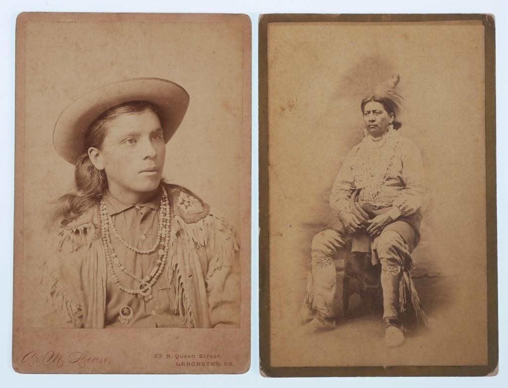  2 CABINET CARDS NATIVE AMERICAN  366493
