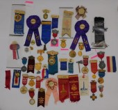 (40) FIREMEN BADGES, PENNANTS. TO INCLUDE: