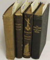 4 RARE 19TH C BOOKS RELATED TO WHALING