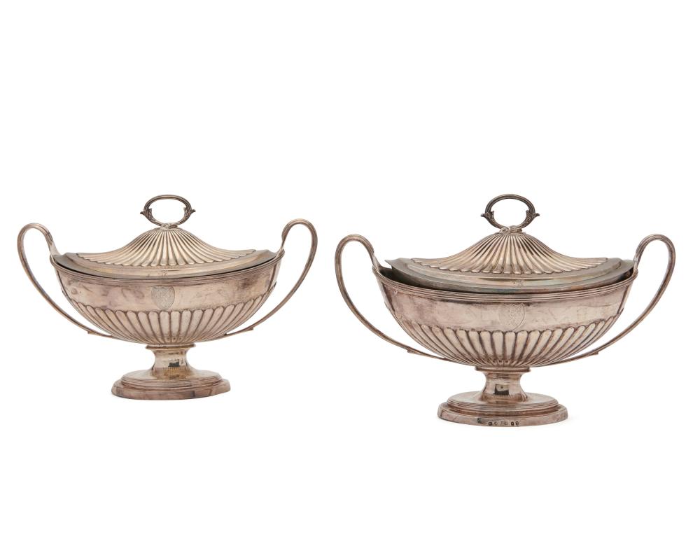 PAIR OF PAUL STORR SILVER TWO HANDLED 366d7c