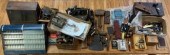 A table lot of vintage tools, hardware,