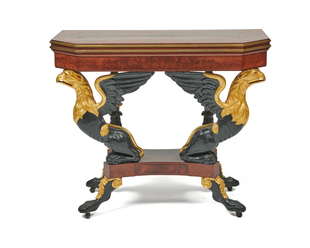 CLASSICAL CARVED GILT AND EBONIZED 367423