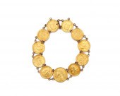 GOLD COIN BRACELETGold Coin Bracelet,