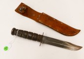 WWII Kabar USMC Sheath Knife- 13