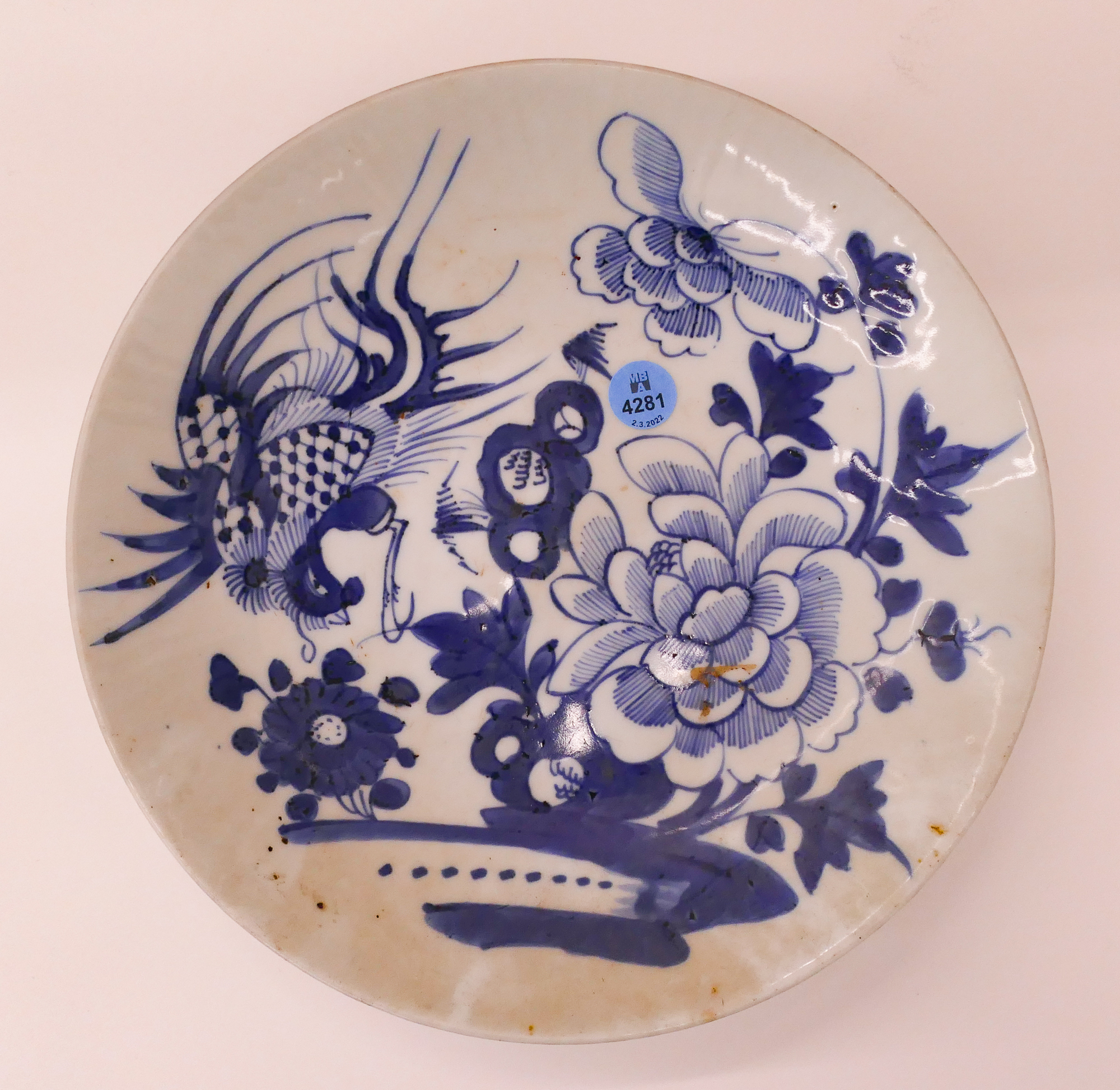 Antique Chinese B W Phoenix Porcelain 368e6d