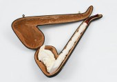 LARGE FIGURAL CARVED MEERSCHAUM PIPE