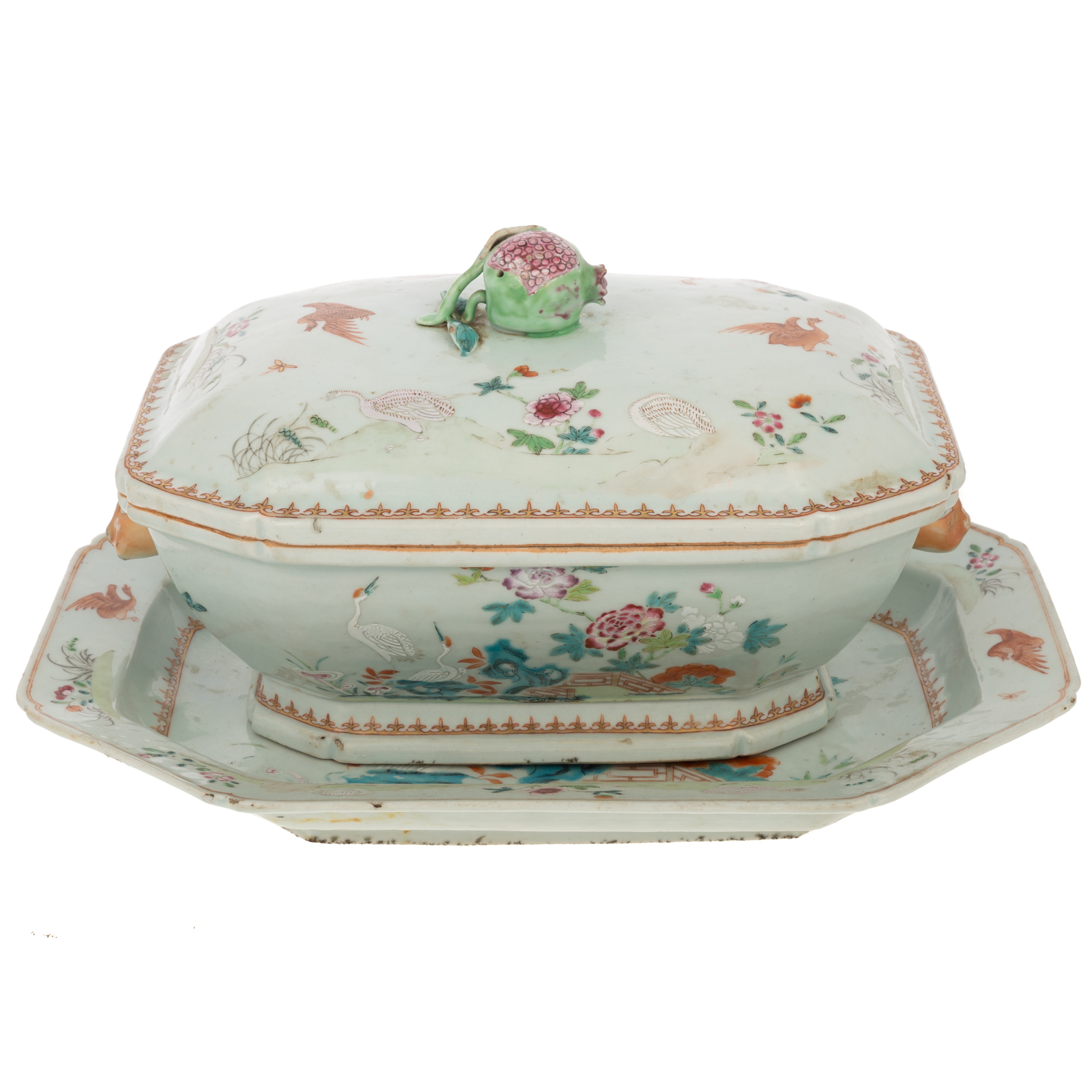 CHINESE EXPORT SOUP TUREEN STAND 36a001