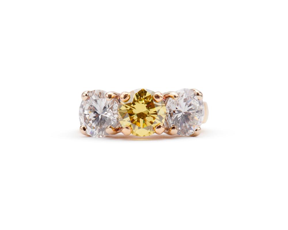 18K GOLD COLORED DIAMOND AND 3679b1