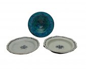 PERSIAN TURQUOISE EARTHENWARE BOWL TOGETHER