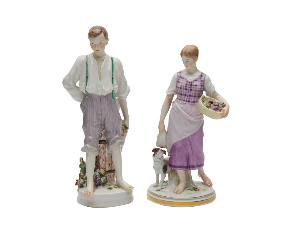 TWO MEISSEN FIGURES EARLY 20TH 367f78