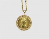 GOLD COIN NECKLACEGold Coin Necklace  3680cd