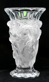 Deco Czech Crystal Bacchantes Vase 3687a3