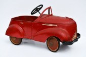 1930S RED GARTON GENDRON PEDAL CAR:
