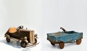 2 VINTAGE PEDAL CARS: 1) Although very