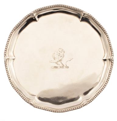 A George III silver waiter IC  36b6a9