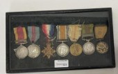 A group of seven medals, China War Medal