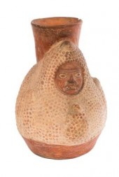 A North coast Peruvian effigy jar, later