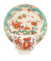 A Worcester porcelain Jabberwocky pattern